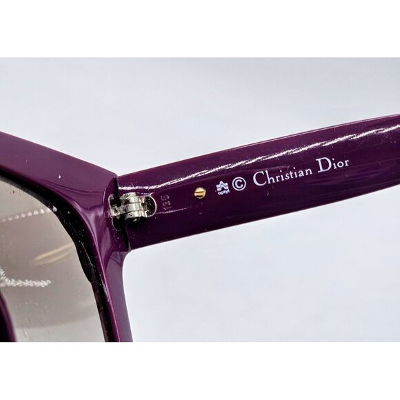 Vintage Christian Dior 2321  Purple Sunglasses Germany 1980\'S Large Chic Boho